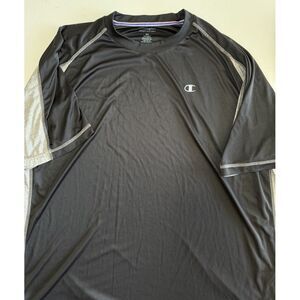 2 CHAMPION 3XL Mens‎ Athletic Short Sleeve Shirt Black and Blue